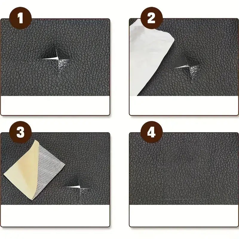 Zelfklevende patches - Leer reparatieset